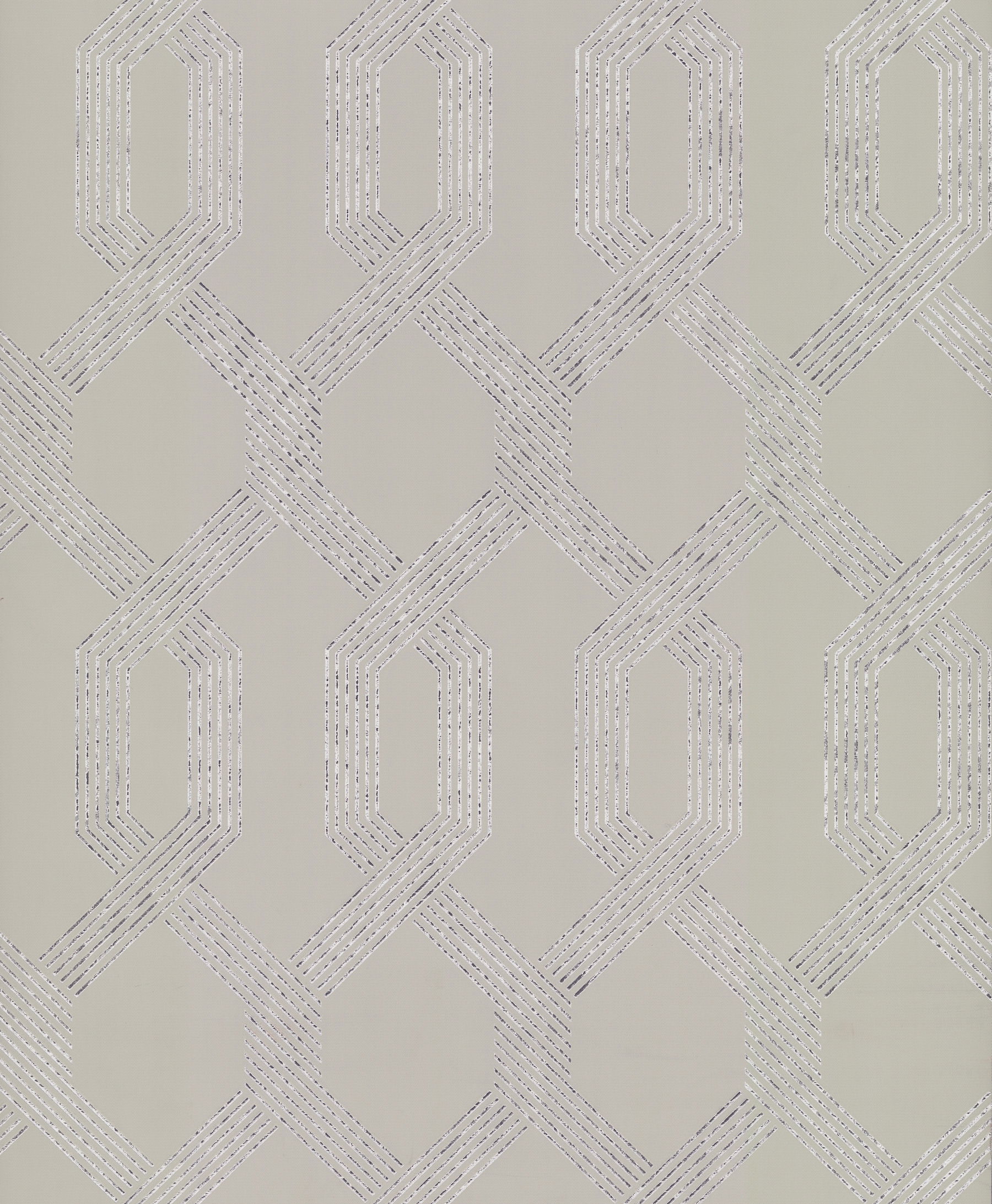 Viva Lounge Silver Metallic Wallpaper, by York Wall, 33' length x 1'9" width x 0.02" depth View 1