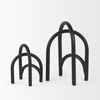 Springe Matte Black Metal Arched Decorative Object (Set of 2) thumbnail 6