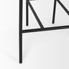Parker Muted Brown Faux Leather with Black Metal Counter Stool thumbnail 10