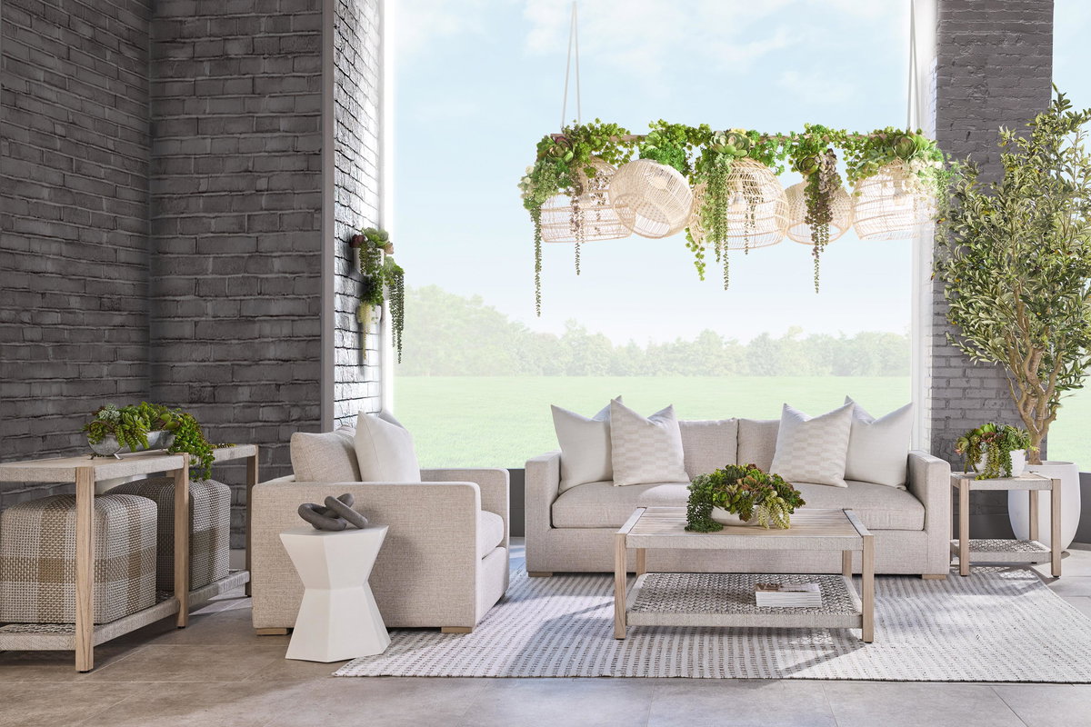 Newport Outdoor 91' Track Arm Sofa, Seating by Essentials for Living, 91" width x 34" height x 38" depth View 9