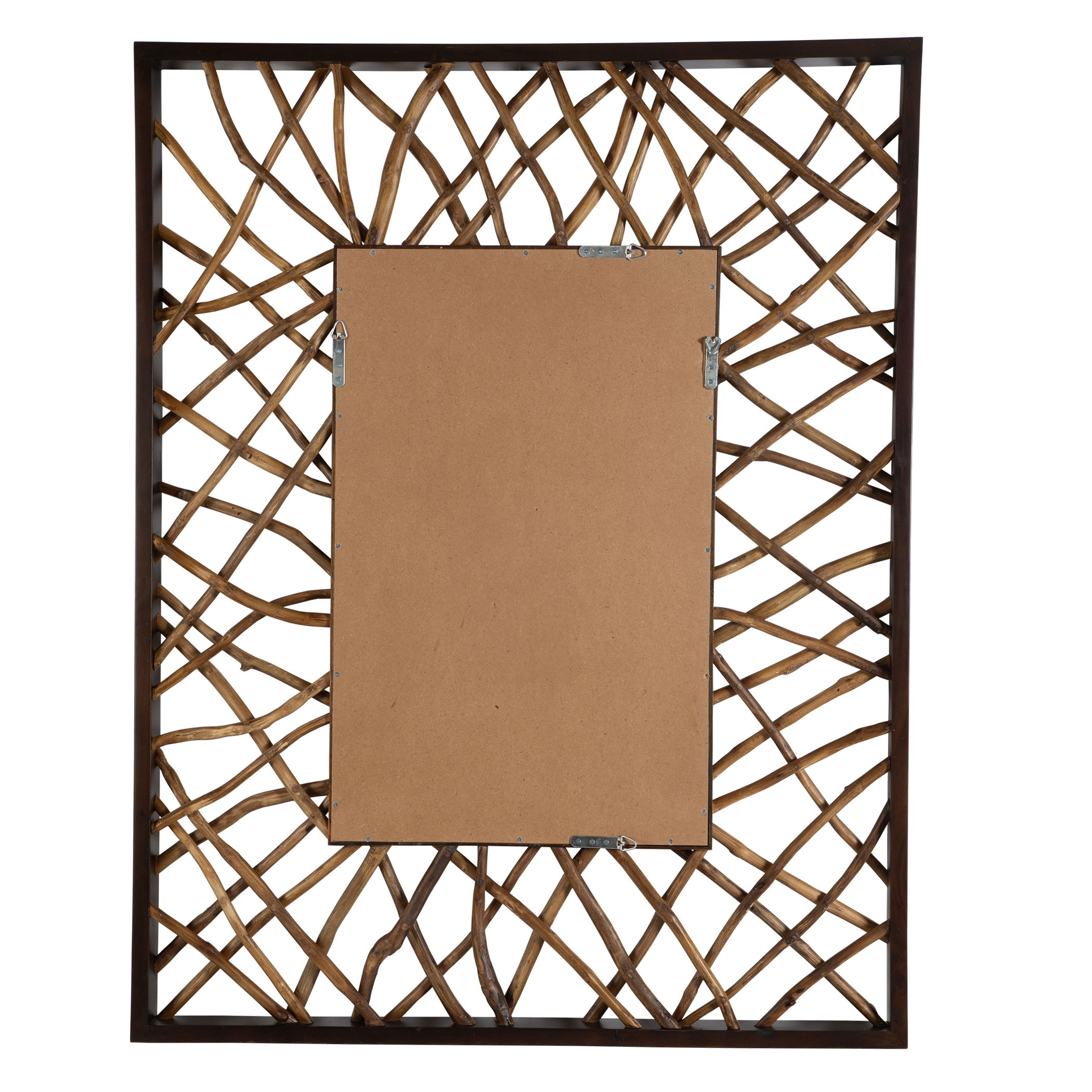 Teak Maze Rectangle Mirror, by Uttermost, 44" width x 56" height x 2.5" depth View 7