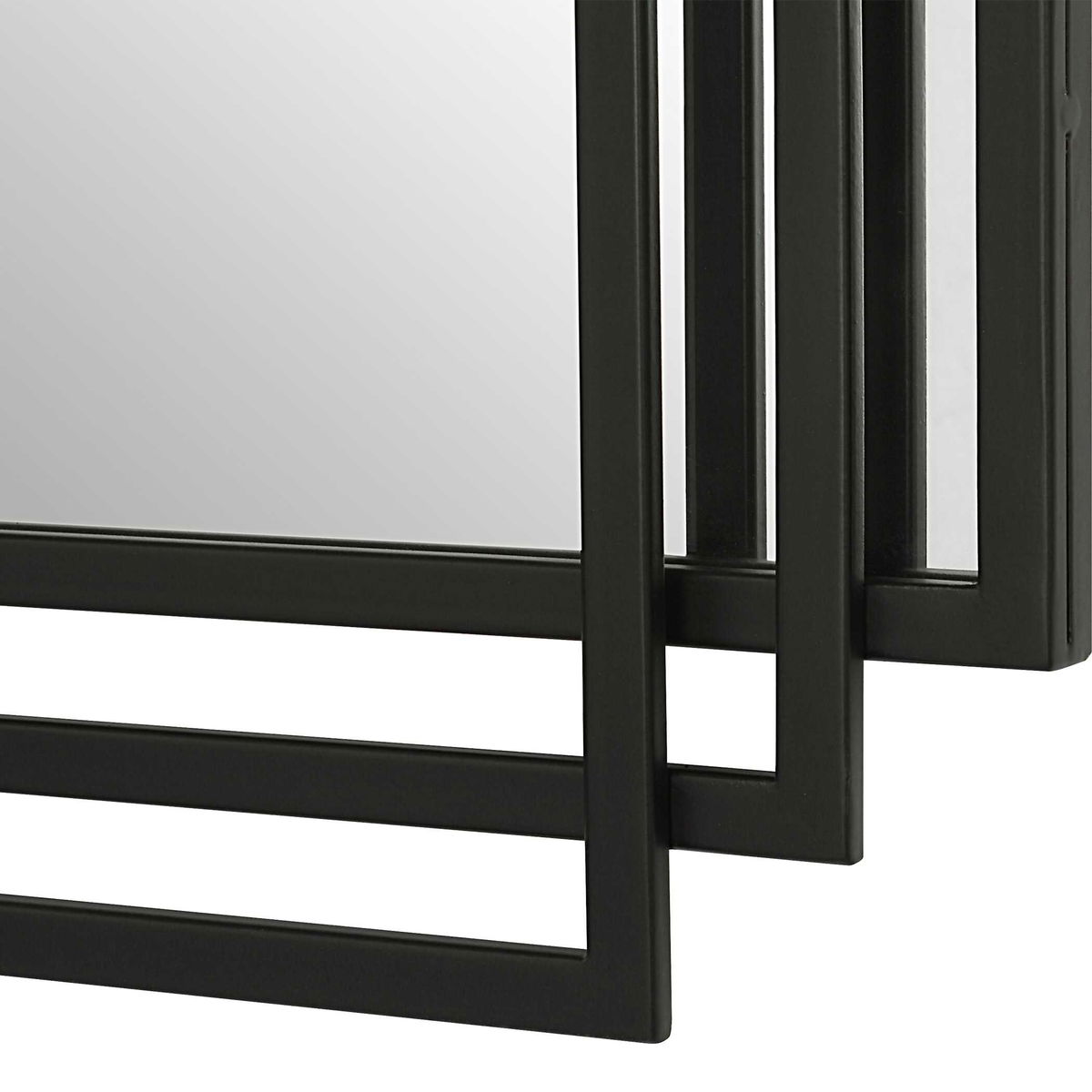 Amherst Black Iron Mirror, by Uttermost, 23.75" width x 36.5" height x 1.5" depth View 6