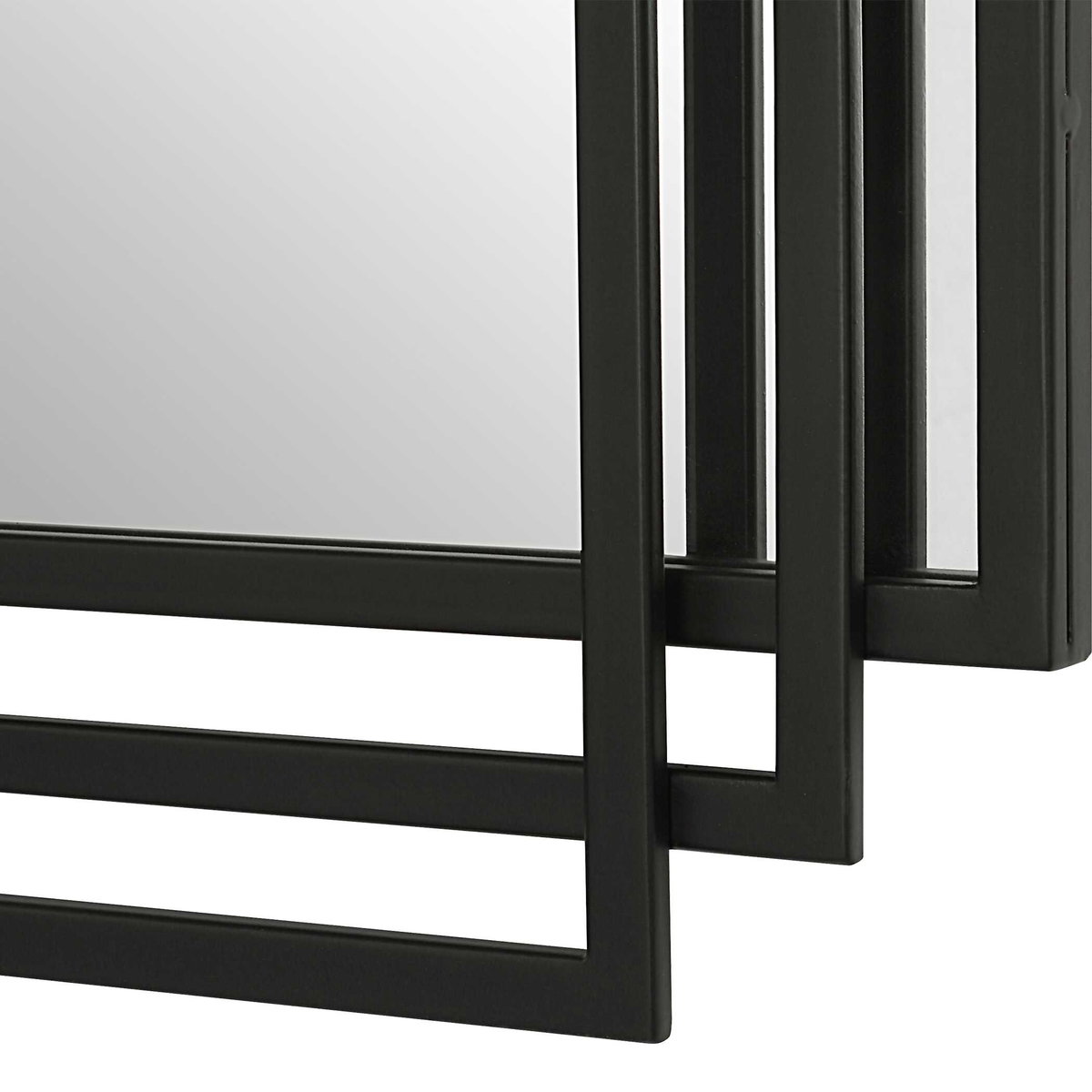 Amherst Black Iron Mirror, by Uttermost, 23.75" width x 36.5" height x 1.5" depth View 6