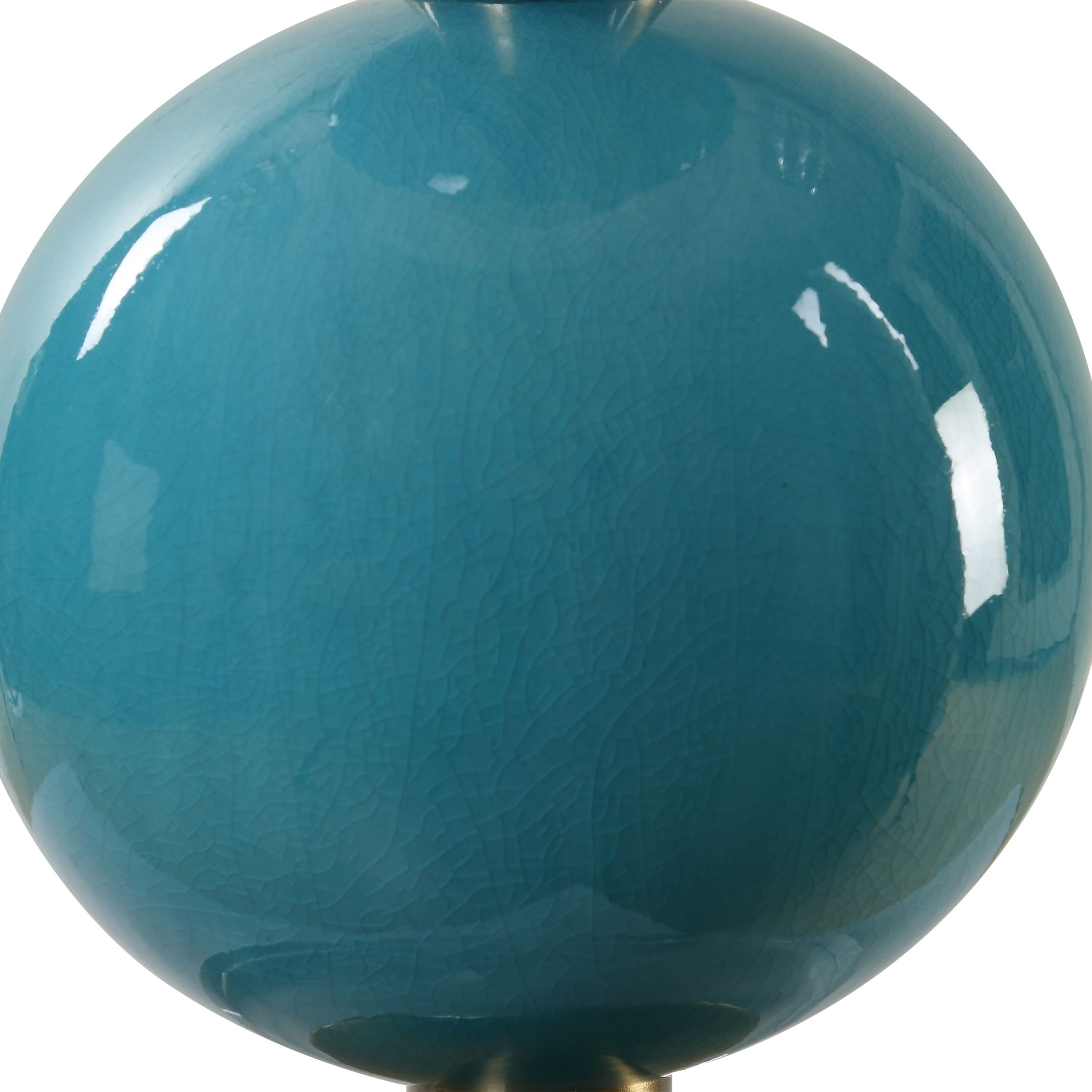 Palawan Blue Glaze Table Lamp large image 