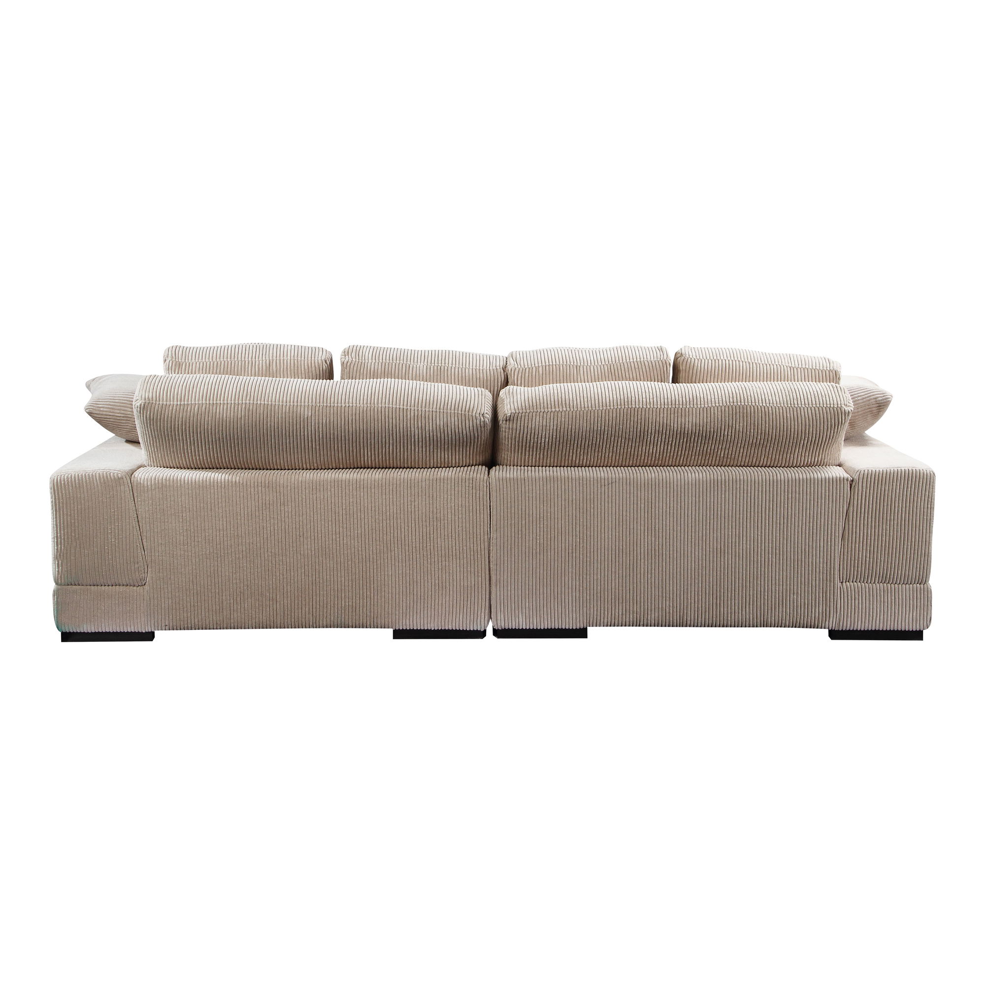 Plunge Sectional Cappuccino, Sectional Sofa by Moe's Home, 106" width x 34" height x 46" depth View 3