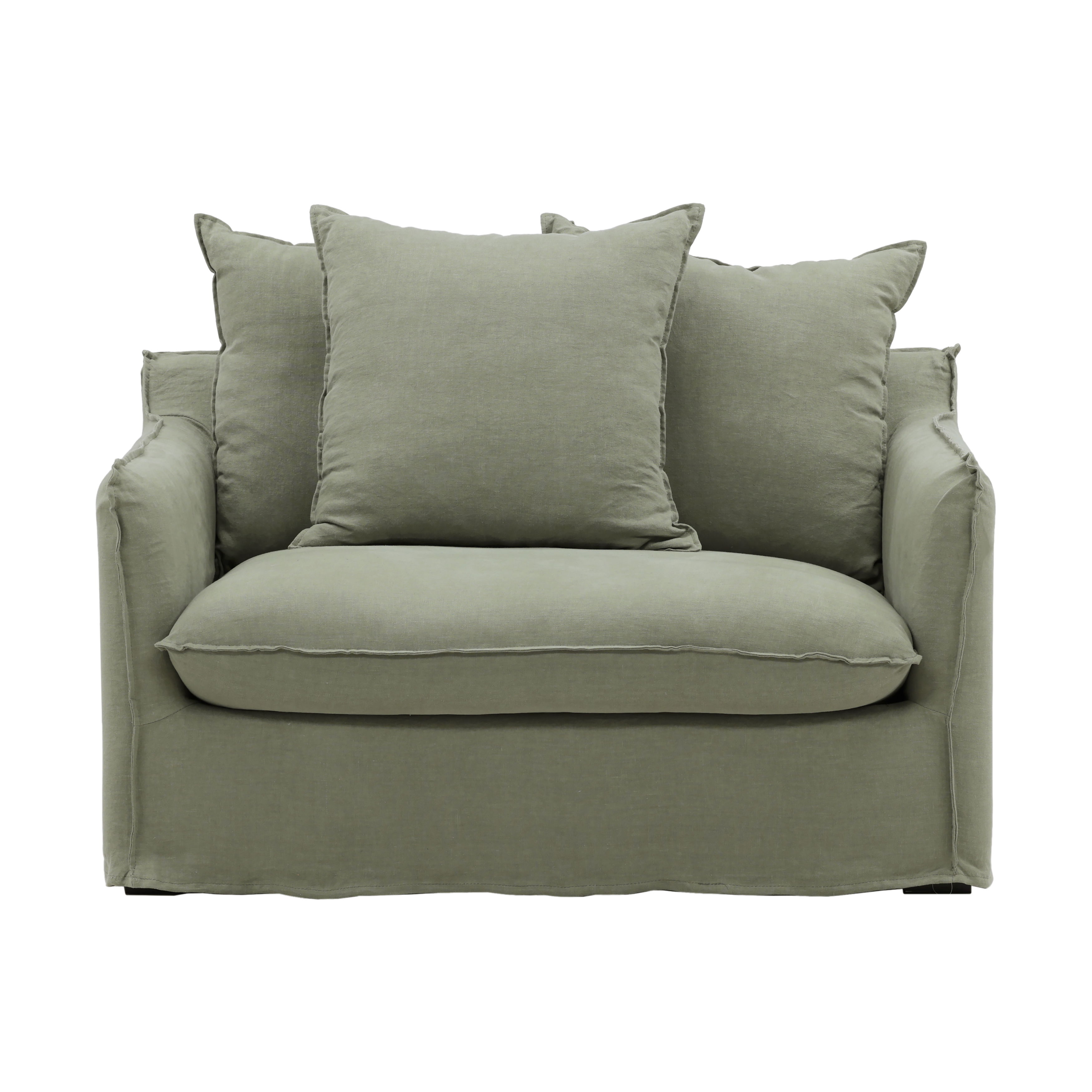 Vivian Sofa Chair Frame, Sofas & Sectional by Dovetail, 51" width x 28" height x 40.5" depth View 2