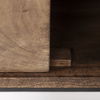 Glenn IV Dark Brown Wood with Black Iron Frame Media Console with Storage, TV Stand for TV up to 71' thumbnail 11
