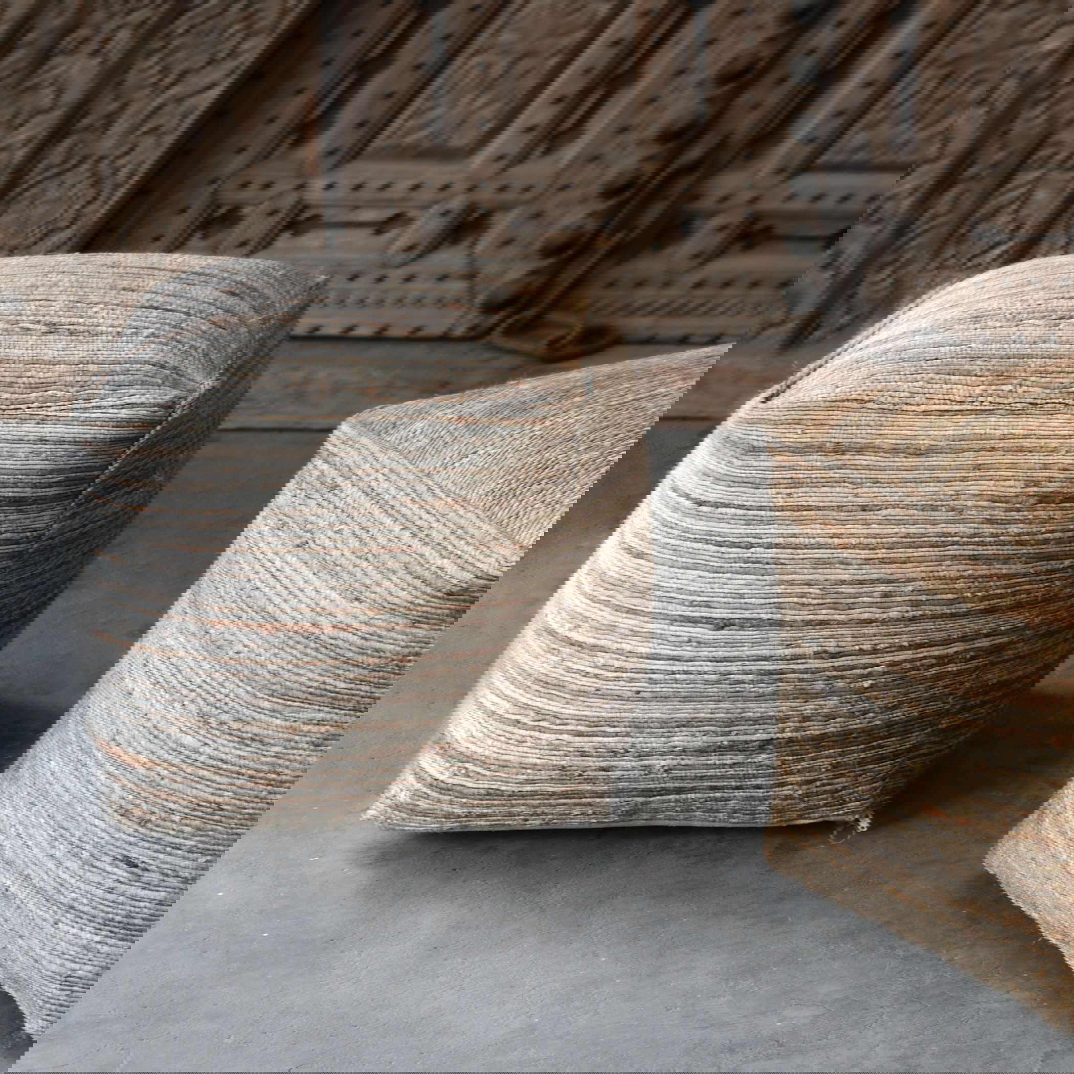 Shiro Beige Pouf, Furniture by Uttermost, 18" width x 18" height x 18" depth View 5