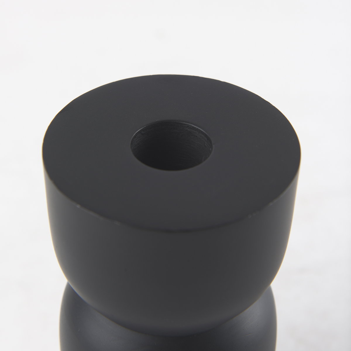 Malta Small Black Metal Candle Holder, Candles & Candle Holder by Mercana, 2.5" length x 2.5" width x 5" height View 7