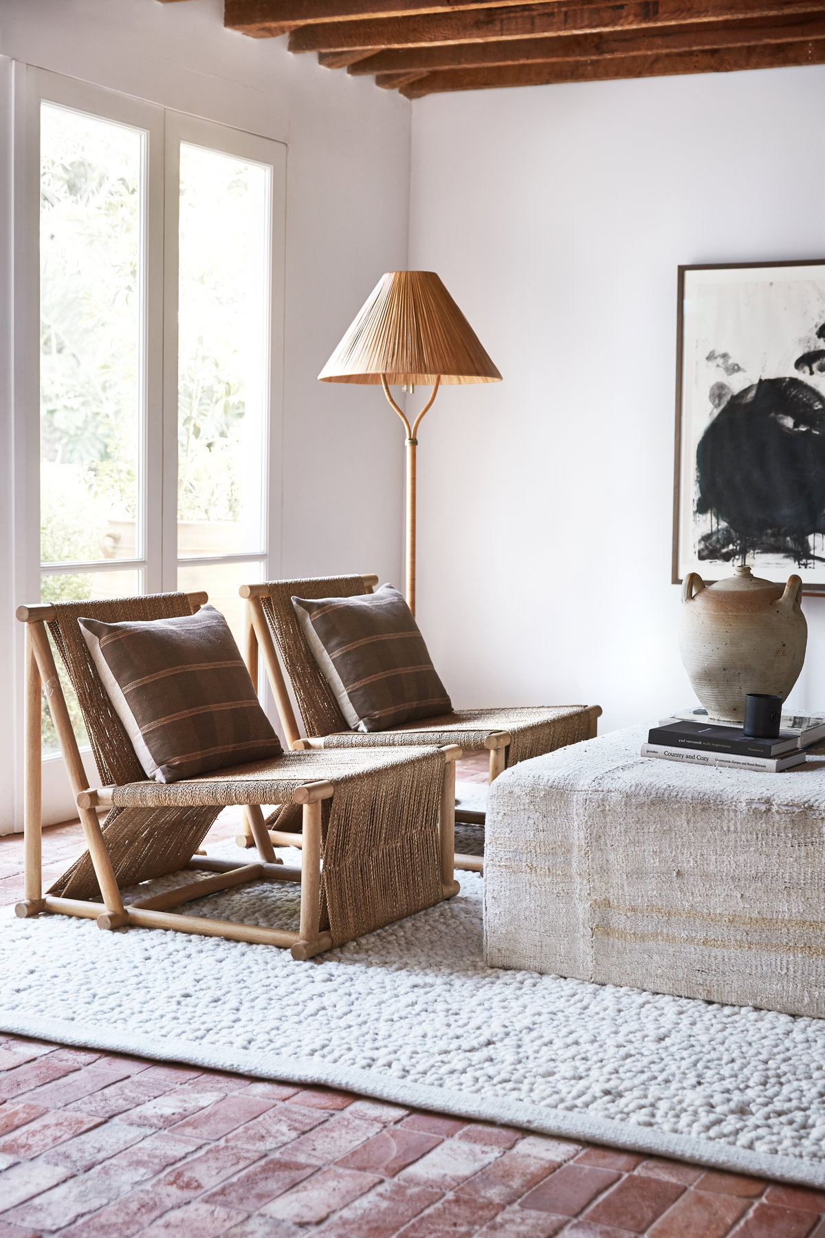 Delphine Floor Lamp, by Woven, 60" height x 22.5" diameter View 7