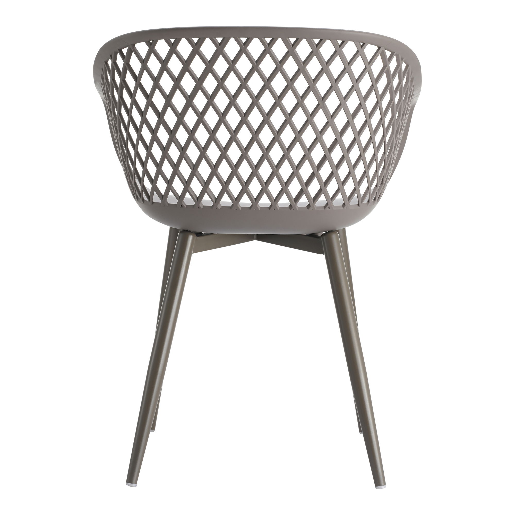 Piazza Outdoor Chair Grey - Set Of Two, Dining Chair by Moe's Home, 23.5" width x 31.5" height x 22.5" depth View 7