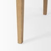 Tino Light Brown Oak Wood with 4 Drawers Desk, by Mercana, 55.12" length x 26.77" width x 29.92" height thumbnail 13