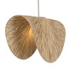 Bend 1 Light Raffia Pendant, Ceiling Light by Uttermost, 28.75" width x 19" height x 28.75" diameter x 15" depth thumbnail 1