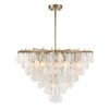 Goccia 8 Light Tear Drop Glass Pendant, Ceiling Light by Uttermost, 38" width x 27.25" height x 38" diameter x 38" depth thumbnail 4
