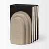 Empire Sandstone Resin Arc Book End Set, Bookend by Mercana, 5.75" length x 5" width x 8" height thumbnail 7