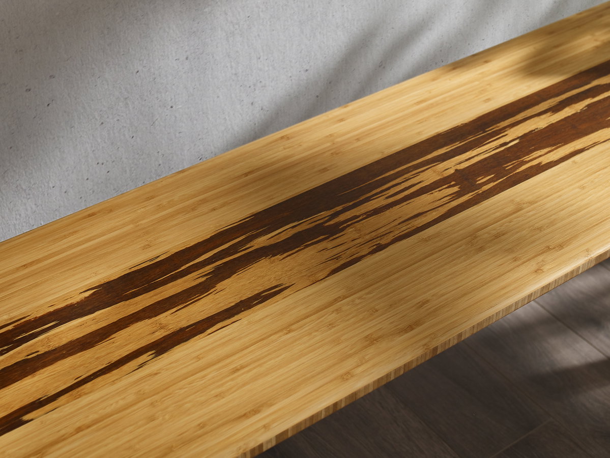 Azara Bench, Caramelized, Benche by Greenington, 55" length x 14" width x 17.5" height View 6