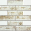 Distressed Wood Subway Tiles, by York Wall, 10.8" length x 10.5" width x 0.06" depth thumbnail