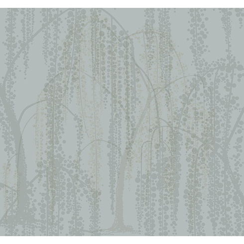 Willow Glow Smokey Blue Wallpaper
