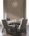 Lustrous Grasscloth Silver & Taupe Wallpaper thumbnail 1