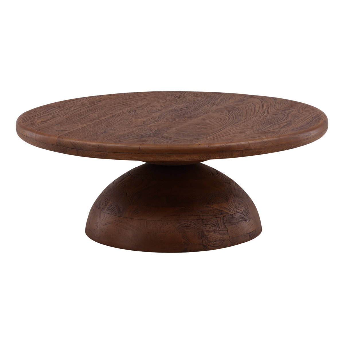 Amberlyn Coffee Table Brown, by Dovetail, 42" width x 16.3" height x 42" depth View 1