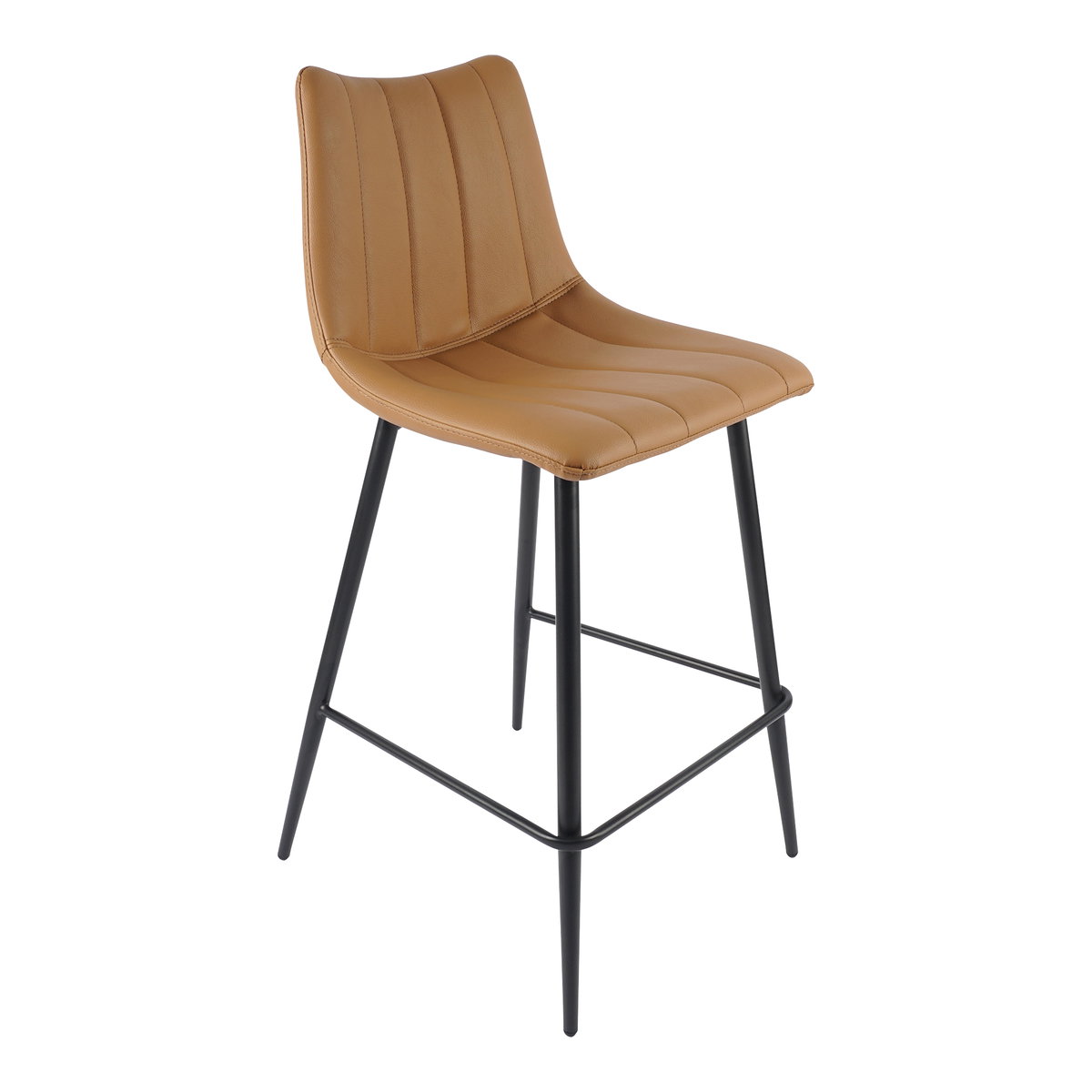 Alibi Counter Stool Tan - Set Of Two, Counter & Bar Stool by Moe's Home, 17.7" width x 37" height x 20" depth View 5