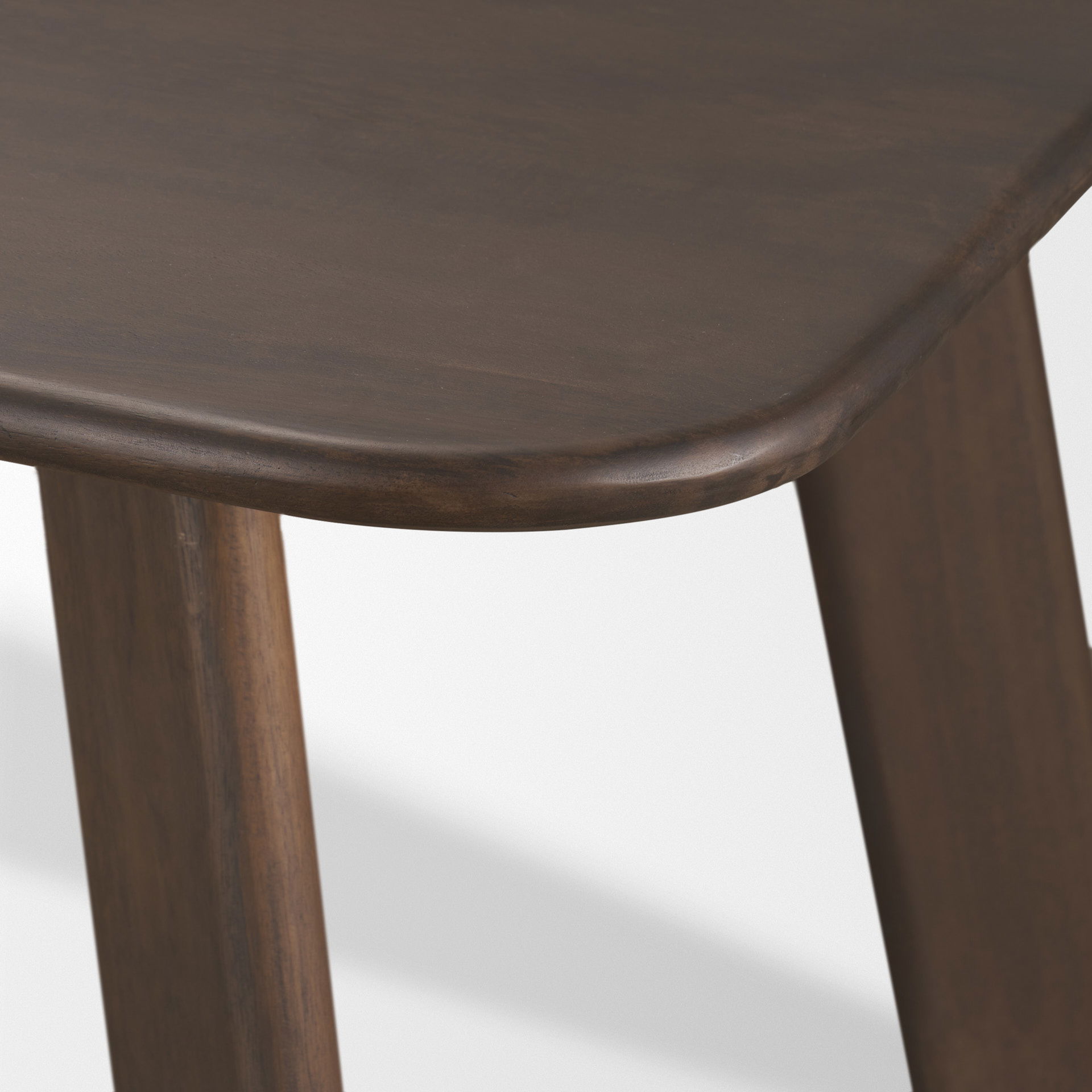 Welborn 84' Dark Brown Wood Rectangular Dining Table large image 