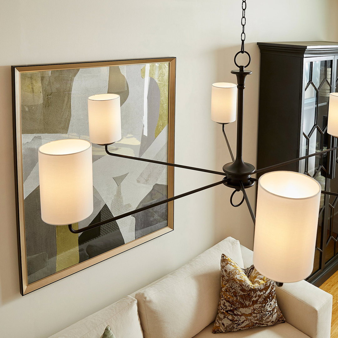 Ginevra 6 - Light Chandelier, by Cyan Design, 62" width x 16" height x 62" depth View 4