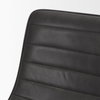 Thornton Solid Back Dining Side Chair | Faux Leather with Iron, Dining Chair by Mercana, 17.72" length x 24.8" width x 31.5" height thumbnail 10