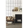 Farmhouse Plaid Black & White Wallpaper thumbnail 3