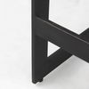Kiran 17L x 17W x 26H Black Wood with Black Metal Base C-Shape Counter Stool thumbnail 8