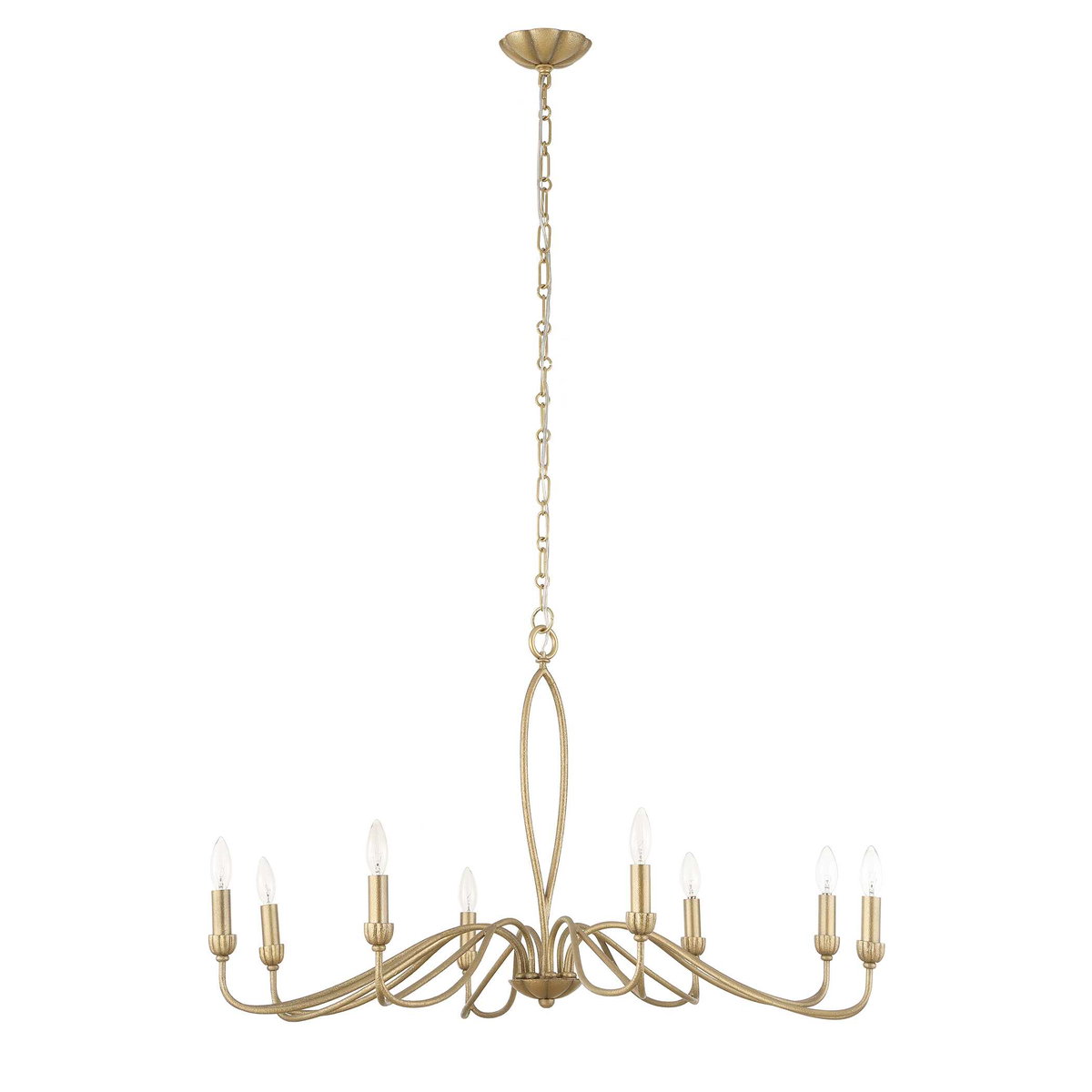 Corella 8 Light Chandelier, Pendant by Uttermost, 23" height x 40" diameter View 7