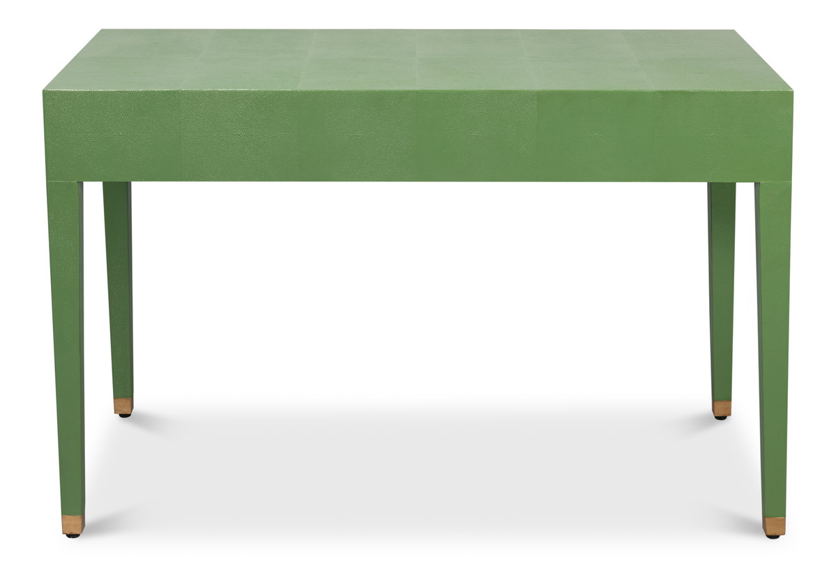 Gabriella Shagreen Desk/Table Watercress, by Sarreid, 2' length x 4' width x 2'6" height View 3