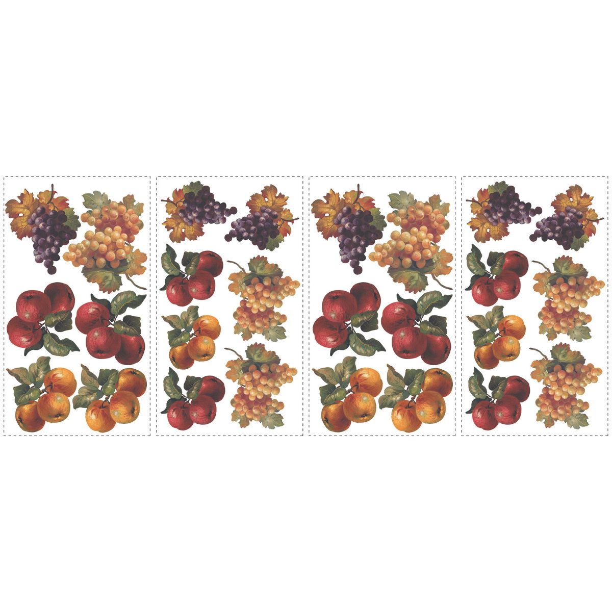 Fruit Harvest Wall Decals, by York Wall, 1'6" length x 10" width x 4" depth