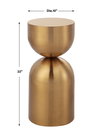 Golden Vessel Modern Accent Table, Side & End Table by Uttermost, 10" width x 22" height x 10" depth thumbnail 3