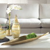 Botanica Aged Brass Bowl, by Uttermost, 3'7" width x 4" height x 9.5" depth thumbnail 2