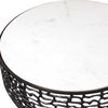 Sabena White Marble Outdoor Coffee Table, Furniture by Uttermost, 36" width x 16" height x 36" depth thumbnail 5