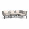 Inou Elements Modular Four-seater Sectional Sofa, Outdoor Furniture by Crescent Garden, 6'9.3" width x 2'2.4" height x 4'5.3" depth thumbnail 5