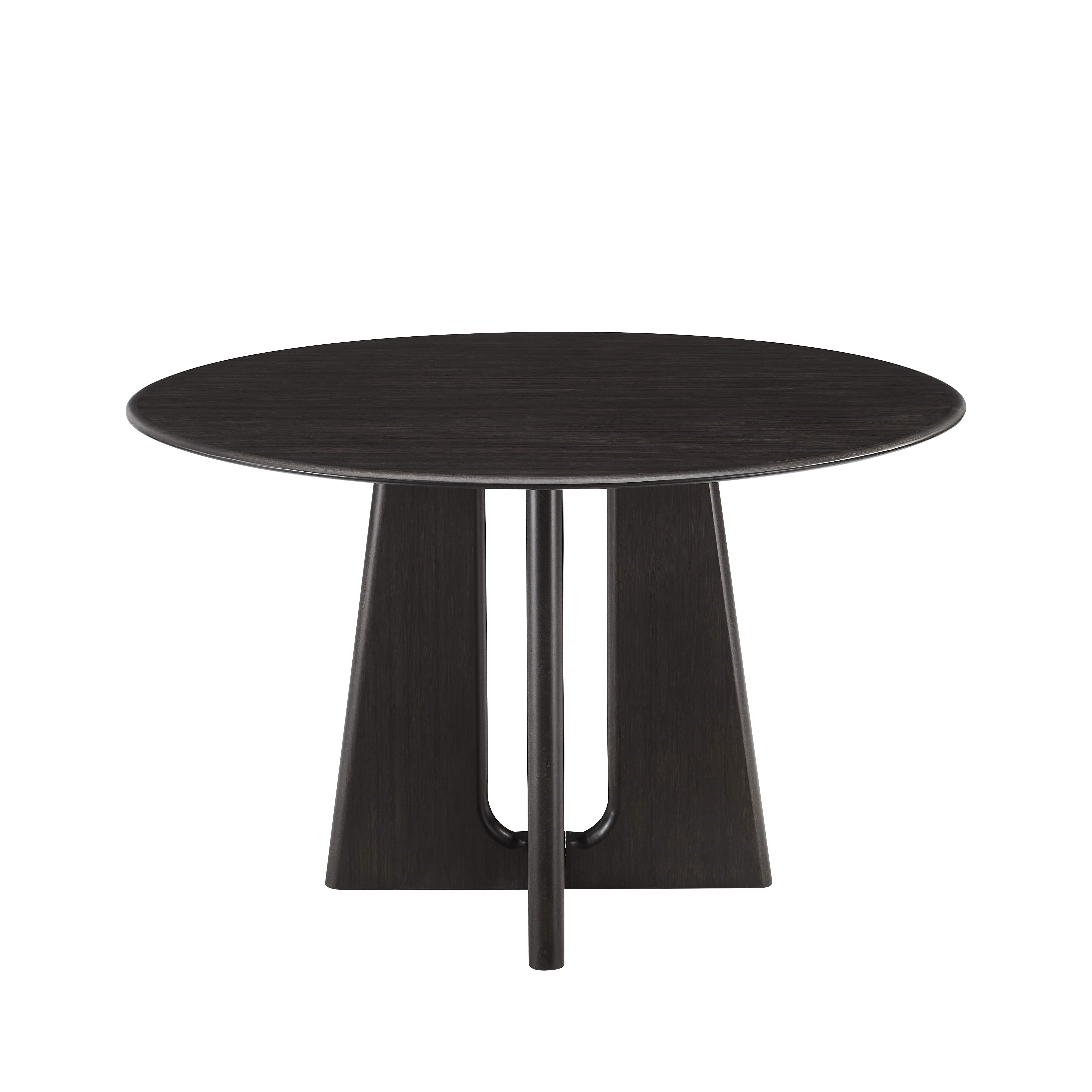 Luna 48â€ Round Table, Caviar, Dining Table by Greenington, 48" length x 48" width x 29.92" height View 6