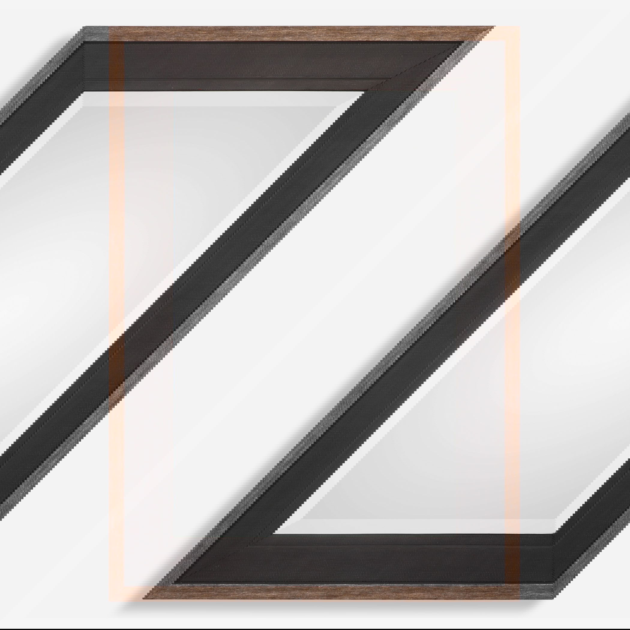 Staveley Rustic Black Mirror, by Uttermost, 30" width x 42" height x 1" depth View 1