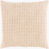 Waffle Accent Pillow Poly, Decorative Pillow by Surya, 22" length x 22" width thumbnail
