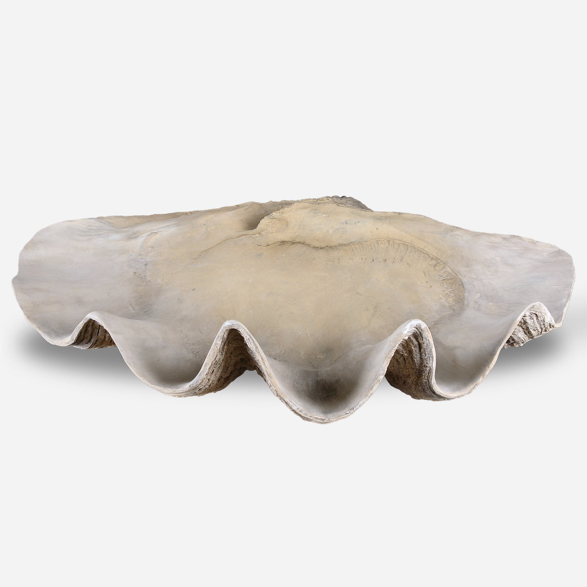 Clam Shell Bowl, Decorative Tray by Uttermost, 22.64" width x 6.69" height x 13.98" depth View 1