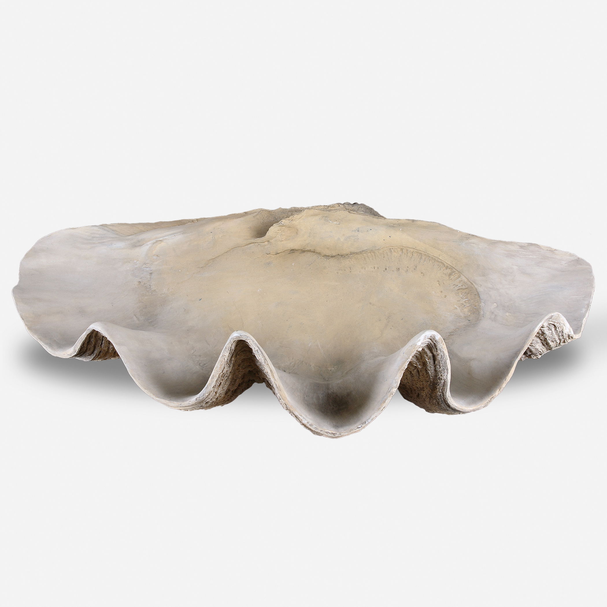 Clam Shell Bowl, Decorative by Uttermost, 22.64" width x 6.69" height x 13.98" depth View 1