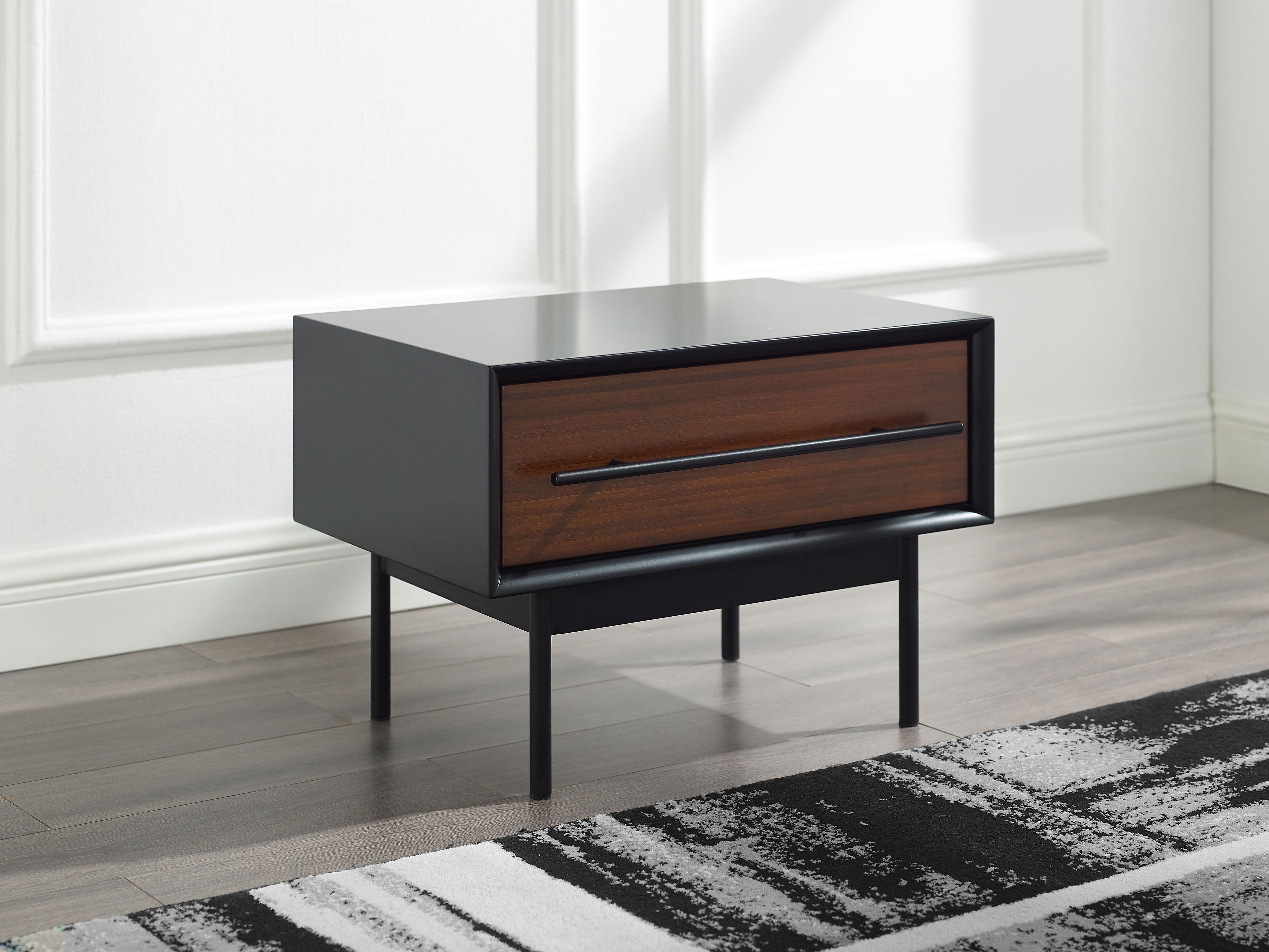 Park Avenue 1 Drawer Nightstand, Ruby, by Greenington, 15.75" length x 22" width x 15.5" height View 2