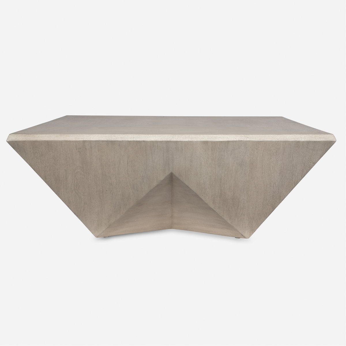 Collins Modern Light Gray Coffee Table, by Uttermost, 42" width x 16" height x 42" depth View 1