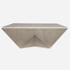 Collins Modern Light Gray Coffee Table, by Uttermost, 42" width x 16" height x 42" depth thumbnail 1