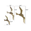 Marley Birds Wall Art Gold Set Of 3 thumbnail 2