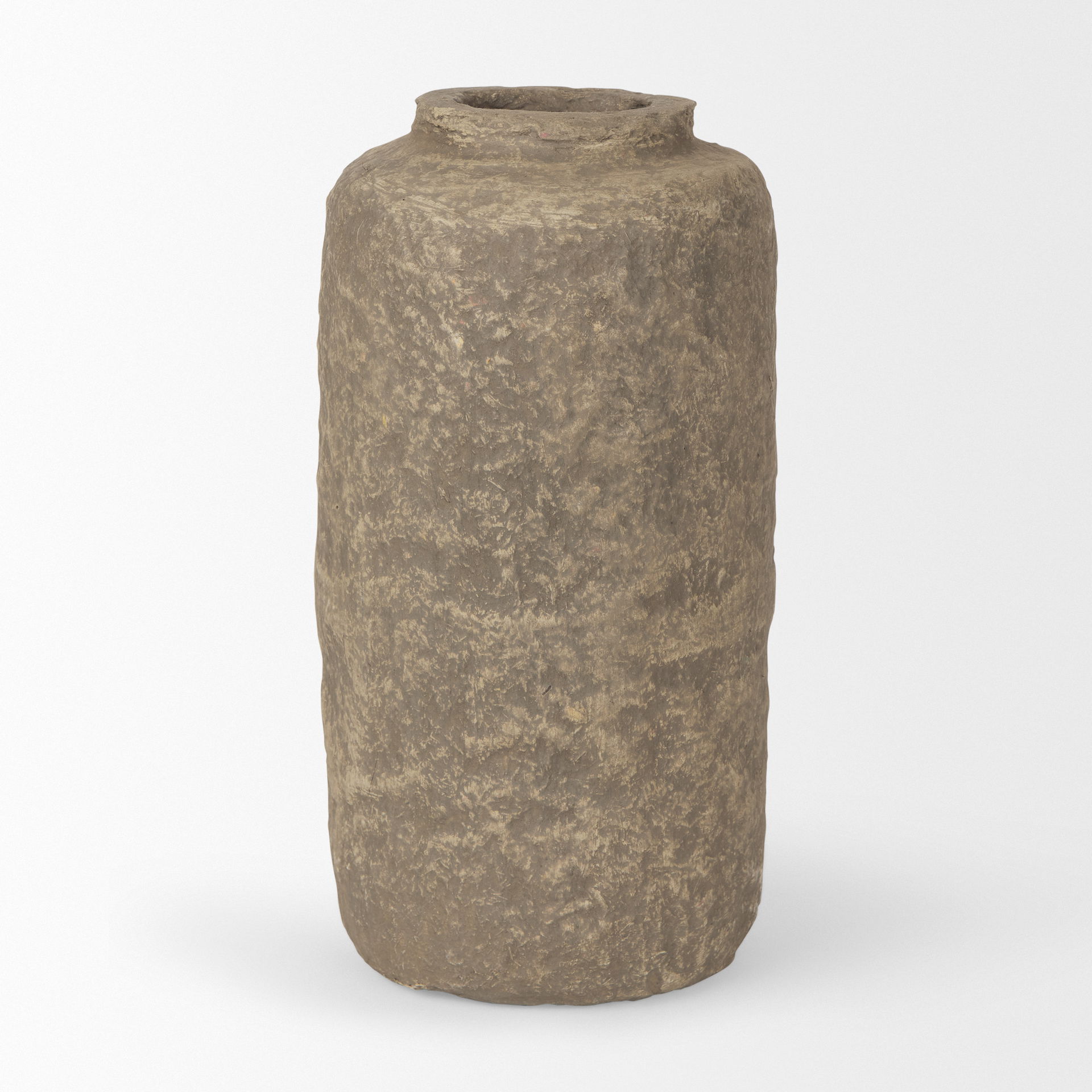 Bala Small Gray Paper Mache Vase, by Mercana, 7" length x 7" width x 12" height View 4