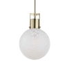 Huch 1 Light White Glass Pendant thumbnail 4