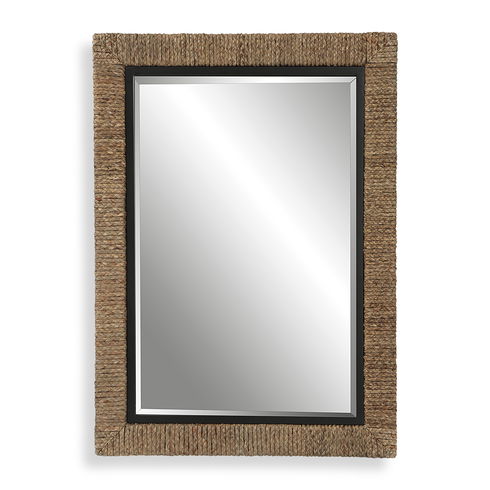 Island Braided Straw Mirror