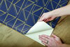Love Triangles Blue & Gold Metallic Peel & Stick Wallpaper, by York Wall, 20' length x 1'8.5" width x 0.02" depth thumbnail 5